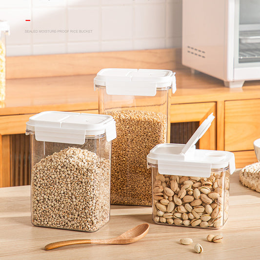 1/2L kitchen Food Grade Storage Pots Airtight Cereal Seal Box Snack Nuts Jars Noodle Storage Tank with Lid 2022 New